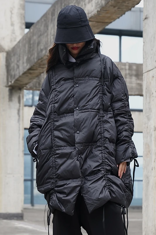 Winter Women Men Oversize Black Long White Duck Down Coat Parkas Japan Street Gothic Plus Size Thick Warm Puffer Jacket HX003
Winter Women Men Oversize Black Long White Duck Down Coat Parkas Japan Street Gothic Plus Size Thick Warm Puffer Jacket HX003