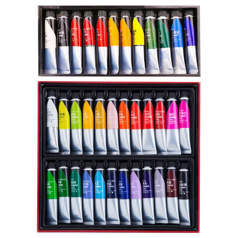 12/24 Colors Professional Acrylic Paint 20ml Drawing Painting Pigment Hand-paint 
12/24 Colors Professional Acrylic Paint 20ml Drawing Painting Pigment Hand-paint