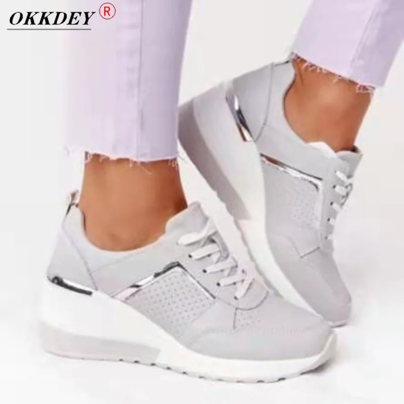 Women's 2021 New Leopard Print Lace-up Sneakers Breathable Casual Thick-soled Wedge Heel Casual Sports Vulcanized Women's Shoes
Women's 2021 New Leopard Print Lace-up Sneakers Breathable Casual Thick-soled Wedge Heel Casual Sports Vulcanized Women's Shoes