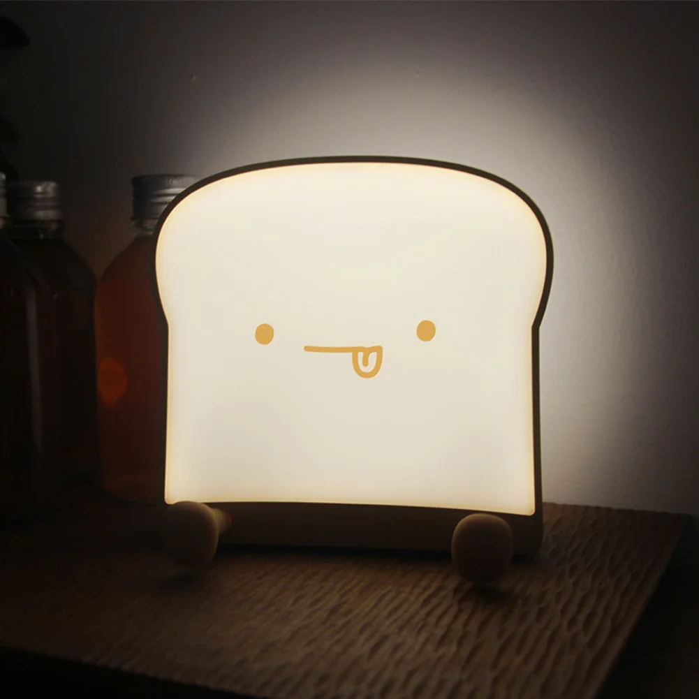 Cartoon Toast LED Night Light Rechargeable Cute Table Lamp Kids Room Decoration Home Desktop Table Lamp Birthday Gifts
Cartoon Toast LED Night Light Rechargeable Cute Table Lamp Kids Room Decoration Home Desktop Table Lamp Birthday Gifts