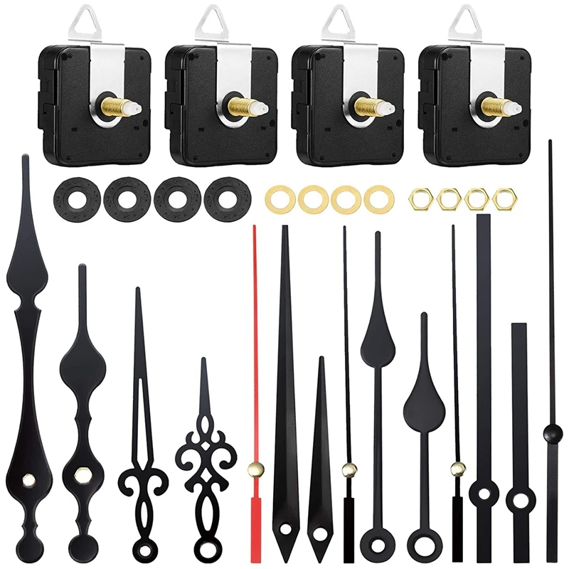 Long Shaft Clock Movements Clock Hands Mechanism High Torque Mechanism With 5 Different Pairs Of DIY Clock Repair Parts
Long Shaft Clock Movements Clock Hands Mechanism High Torque Mechanism With 5 Different Pairs Of DIY Clock Repair Parts