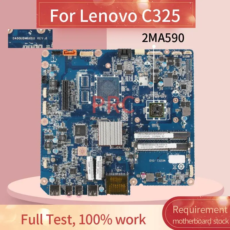 Материнская плата для ноутбука Lenovo C325 2MA590 DA0QUDMB6B0 DDR3 Материнская плата для ноутбука 11013710
Материнская плата для ноутбука Lenovo C325 2MA590 DA0QUDMB6B0 DDR3 Материнская плата для ноутбука 11013710