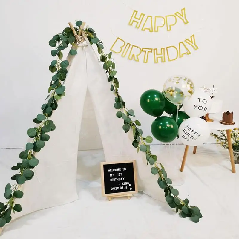 2M Wedding Decoration Artificial Plants Green Eucalyptus Vines Garland Fake Plants Ivy Wreath Hanging Rattan Wall Decor Vertical 
2M Wedding Decoration Artificial Plants Green Eucalyptus Vines Garland Fake Plants Ivy Wreath Hanging Rattan Wall Decor Vertical