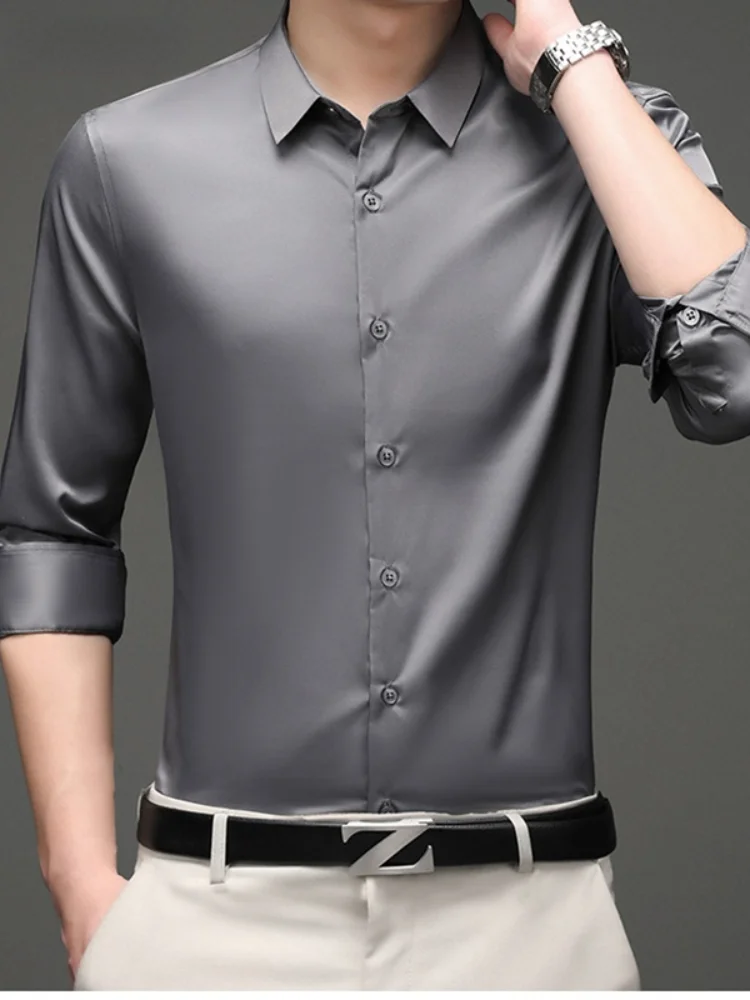 FAKUNTN New Men Business Shirt Solid Mulity Color Business Office Long Sleeve Wash And Wear Formal Male Clothing
FAKUNTN New Men Business Shirt Solid Mulity Color Business Office Long Sleeve Wash And Wear Formal Male Clothing