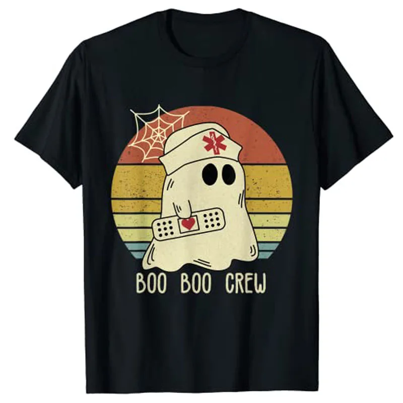 Boo Boo Crew Nurse Shirt Funny Ghost Women Halloween Nurse T-Shirt Graphic Tee
Boo Boo Crew Nurse Shirt Funny Ghost Women Halloween Nurse T-Shirt Graphic Tee