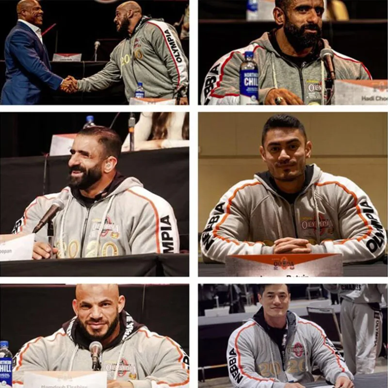 2020 Latest Olympia Men's Gyms High Quality Pure Cotton Hoodie Fitness Bodybuilding Sweatshirt Zipper Jacket Hoodie Tops 
2020 Latest Olympia Men's Gyms High Quality Pure Cotton Hoodie Fitness Bodybuilding Sweatshirt Zipper Jacket Hoodie Tops