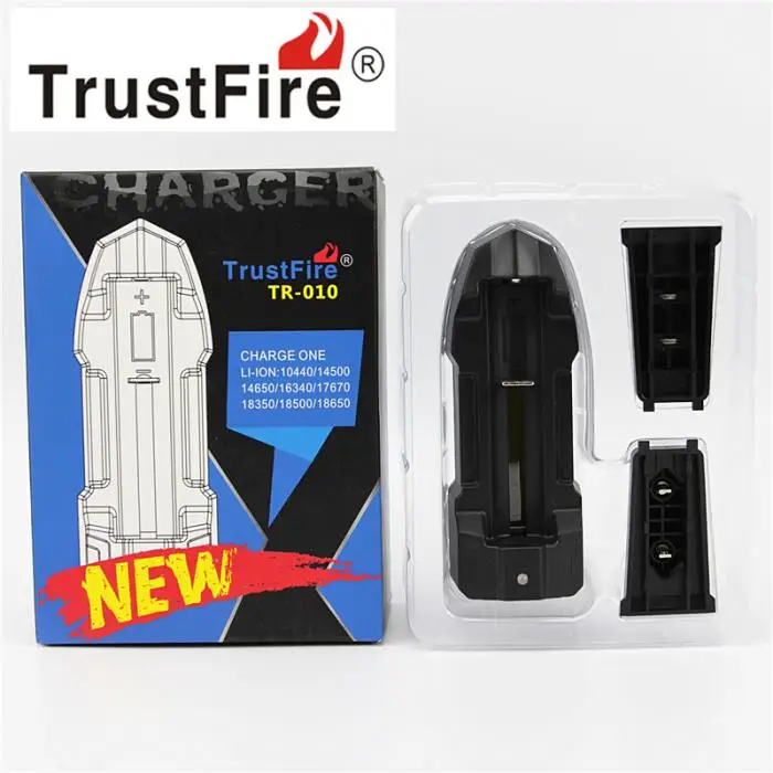 TrustFire TR 010 мини Портативный одиночный литий Батарея Зарядное устройство для 14500