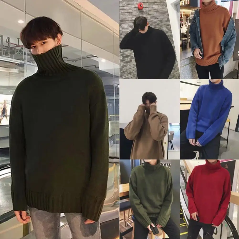 Warm Sweater Men Pullovers Knitted Top Pullove Men Women Autumn Winter Solid Color Knit Sweater Long Sleeve Turtle Neck Jumper
Warm Sweater Men Pullovers Knitted Top Pullove Men Women Autumn Winter Solid Color Knit Sweater Long Sleeve Turtle Neck Jumper