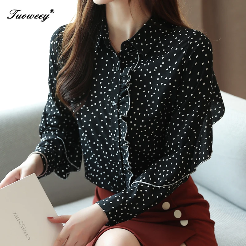 plus size 2019 fashion chiffon office lady shirt women blouse long sleeve polka dot women tops OL women's clothing shirts Tops
plus size 2019 fashion chiffon office lady shirt women blouse long sleeve polka dot women tops OL women's clothing shirts Tops
