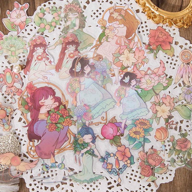30 pcs/lot Elf Goddess PET Stickers aesthetic illustration For Decorative DYI Planner handmade Scrapbooking material
30 pcs/lot Elf Goddess PET Stickers aesthetic illustration For Decorative DYI Planner handmade Scrapbooking material