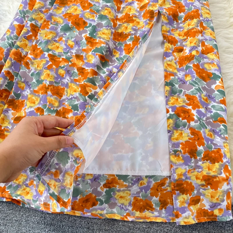 UuLutonica Summer Spring Chiffon Orange Print Backless Camisole Sleeveless A-line High Waist Women Female Dress
UuLutonica Summer Spring Chiffon Orange Print Backless Camisole Sleeveless A-line High Waist Women Female Dress