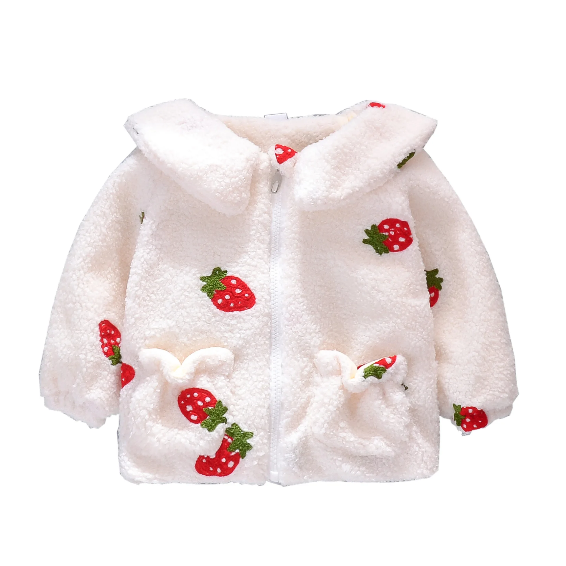 Girls Winter Clothes 2020 New Girls Jackets Children's Thickened Warmth Strawberry Embroidery Outerwear 1-4 Years Girl Sweater
Girls Winter Clothes 2020 New Girls Jackets Children's Thickened Warmth Strawberry Embroidery Outerwear 1-4 Years Girl Sweater