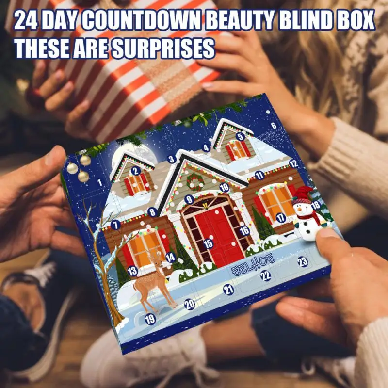 Christmas Makeup Kit Beauty Blind Box 24 Days Advent Calendar Countdown Beauty Makeup Surprise Gifts 24 Grid Christmas Supplies
Christmas Makeup Kit Beauty Blind Box 24 Days Advent Calendar Countdown Beauty Makeup Surprise Gifts 24 Grid Christmas Supplies