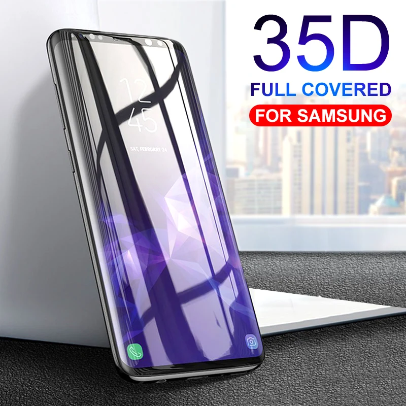 35D Full Curved Tempered Glass For Samsung Galaxy S8 S9 Plus Note 8 9 Screen Protector On The S9 S8 S7 S6 edge Protective Film
35D Full Curved Tempered Glass For Samsung Galaxy S8 S9 Plus Note 8 9 Screen Protector On The S9 S8 S7 S6 edge Protective Film