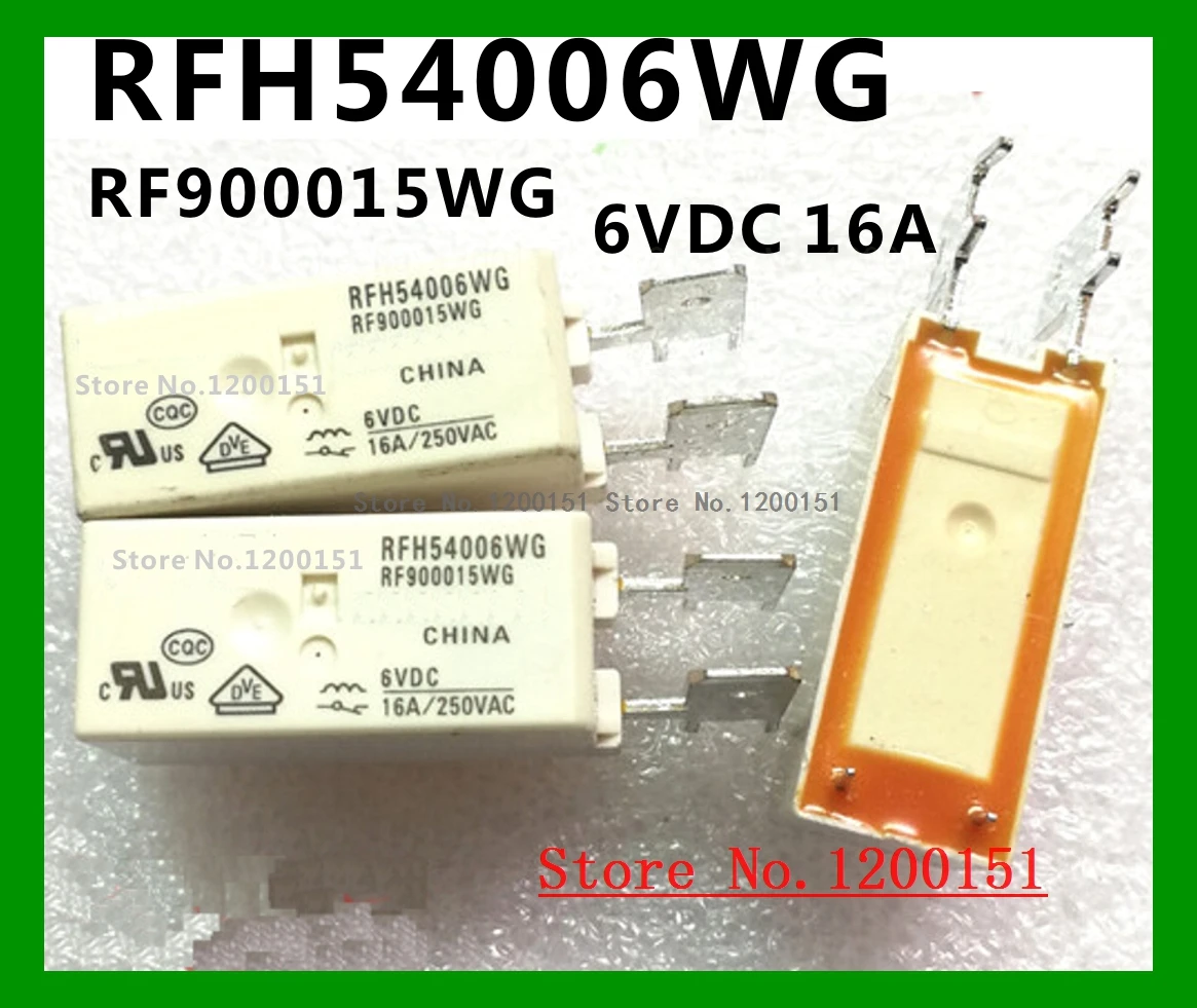 RFH54006WG RFH54006W RF900015WG 6VDC 16A NEW relay DIP 
RFH54006WG RFH54006W RF900015WG 6VDC 16A NEW relay DIP