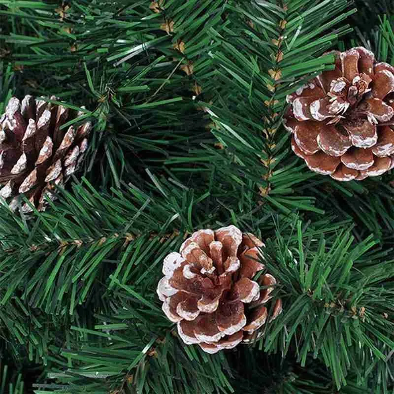 

9pcs/set Wooden Pine Cone Pendant Christmas Decoration Xmas Tree New Year Holiday Party Hanging Decoration DIY Home Ornament