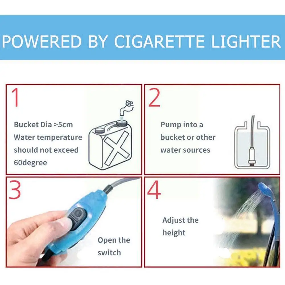 Portable Car Washer 12V Portable Car Shower Washer Electric Outdoor Camping Travel Set Pump Tool Wash Dropshipping Cleaning Z3C5
Portable Car Washer 12V Portable Car Shower Washer Electric Outdoor Camping Travel Set Pump Tool Wash Dropshipping Cleaning Z3C5