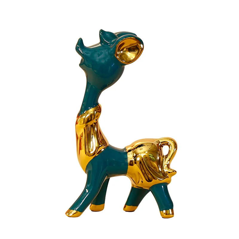Nordic Ceramic Deer Gift Home Furnishing Decoration Crafts Creative Livingroom Desktop Ceramic Animal Ornaments Wedding Gifts
Nordic Ceramic Deer Gift Home Furnishing Decoration Crafts Creative Livingroom Desktop Ceramic Animal Ornaments Wedding Gifts