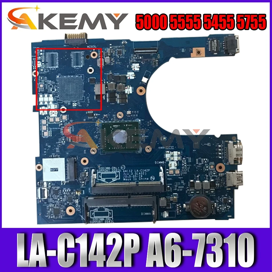 Brand NEW AAL12 LA-C142P A6-7310 FOR DELL INSPIRON 15 5000 5555 5455 5755 Motherboard CN-0THKRW THKRW Mainboard 100% tested
Brand NEW AAL12 LA-C142P A6-7310 FOR DELL INSPIRON 15 5000 5555 5455 5755 Motherboard CN-0THKRW THKRW Mainboard 100% tested
