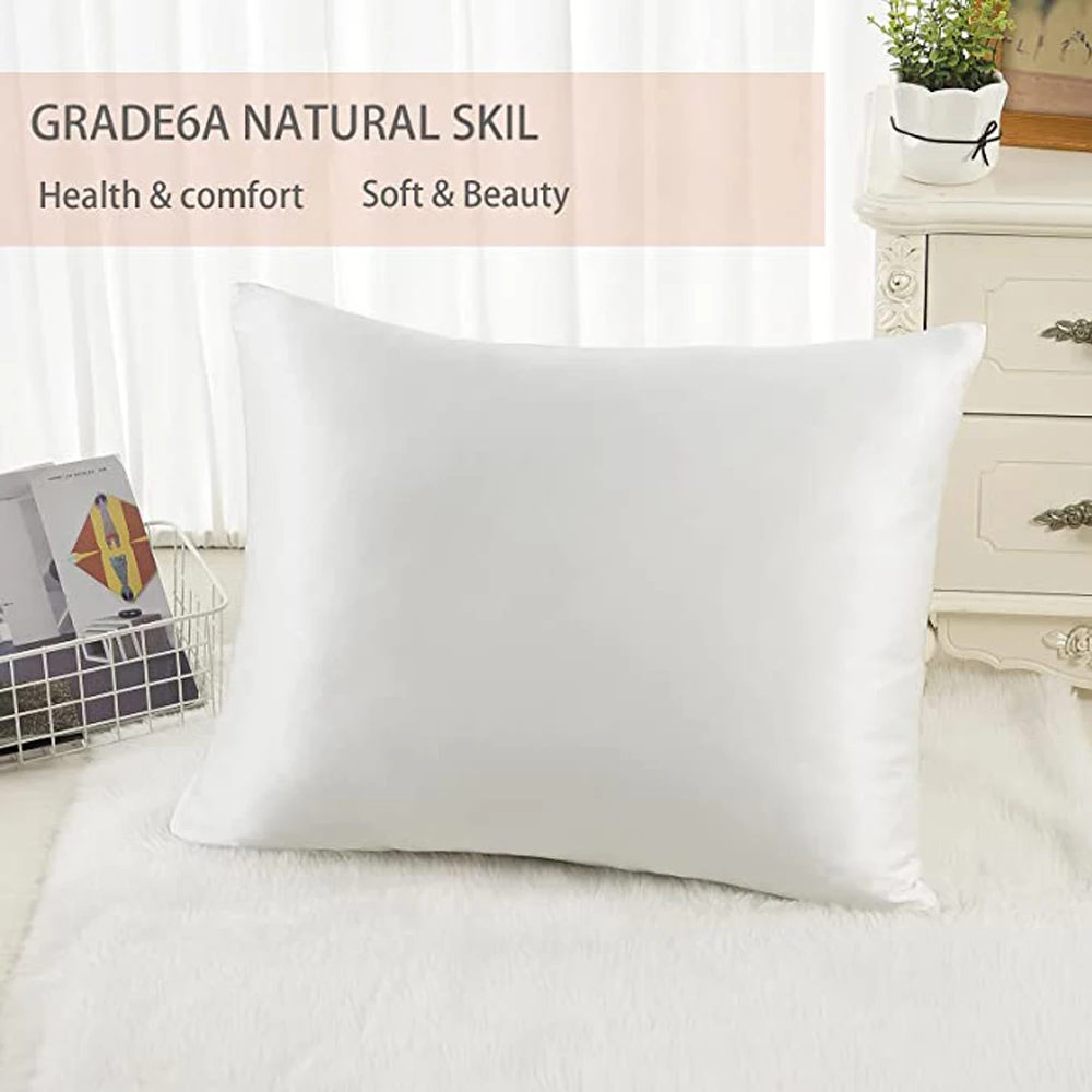 High-end 100% mulberry silk pillowcase pure natural summer cool beauty anti-mite cure a pair of pure color adult pillowcases
High-end 100% mulberry silk pillowcase pure natural summer cool beauty anti-mite cure a pair of pure color adult pillowcases