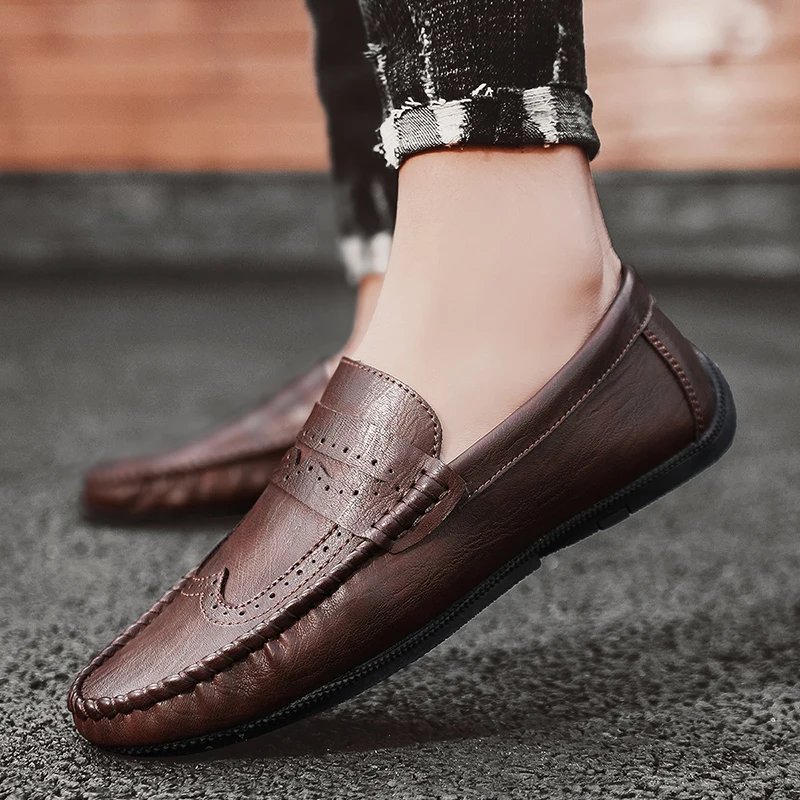 Fashion Leather Shoes Men Loafers Shoes 2021 Spring Man Moccasins Comfy Slip-ON Men's Shoes Male Footwear Casual Driving Shoes
Fashion Leather Shoes Men Loafers Shoes 2021 Spring Man Moccasins Comfy Slip-ON Men's Shoes Male Footwear Casual Driving Shoes