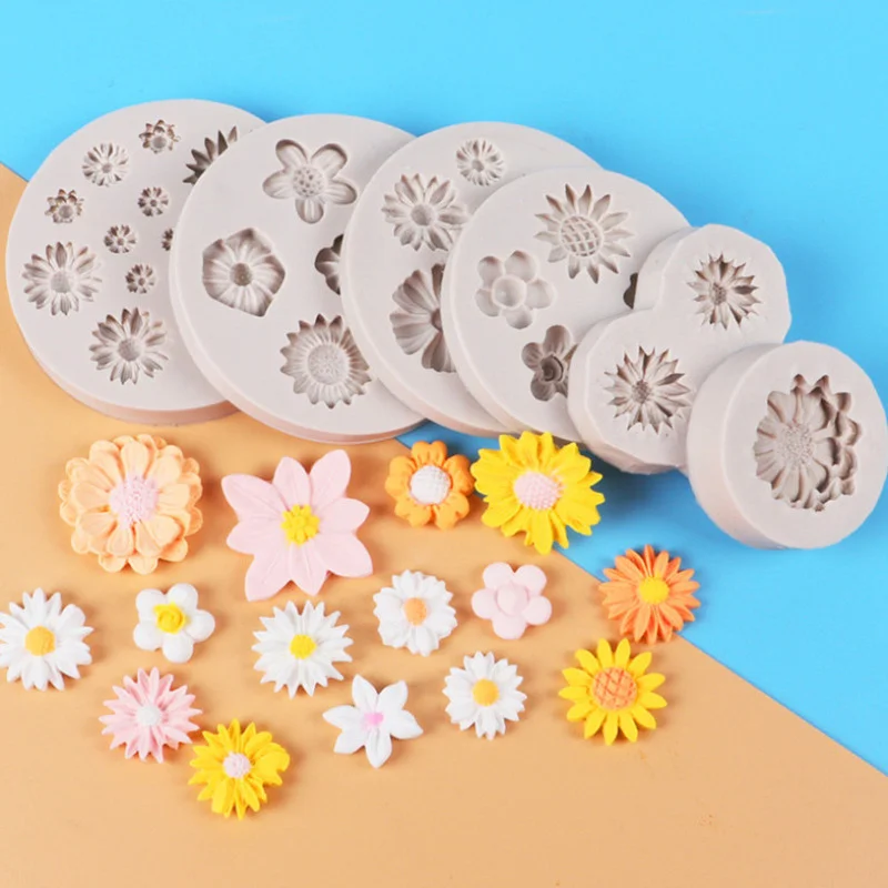 Resin Mould Daisy Wild Chrysanthemum Flower Shape Silicone Mold Baking Mold Fondant Cake Decorating Tools
Resin Mould Daisy Wild Chrysanthemum Flower Shape Silicone Mold Baking Mold Fondant Cake Decorating Tools