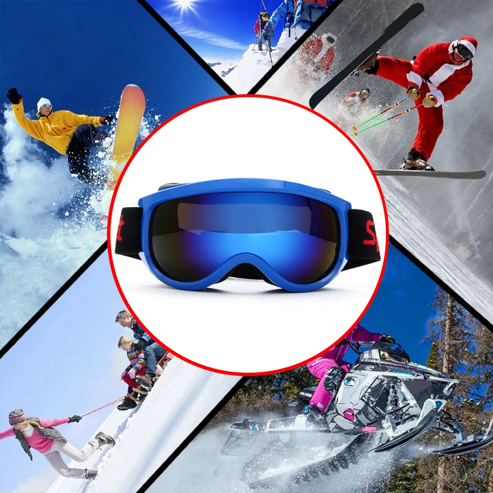 Ski Goggles Anti-fog UV Protection Large Spherical Glasses Snowboarding Sandproof Snow Goggles for Women Men 
Ski Goggles Anti-fog UV Protection Large Spherical Glasses Snowboarding Sandproof Snow Goggles for Women Men