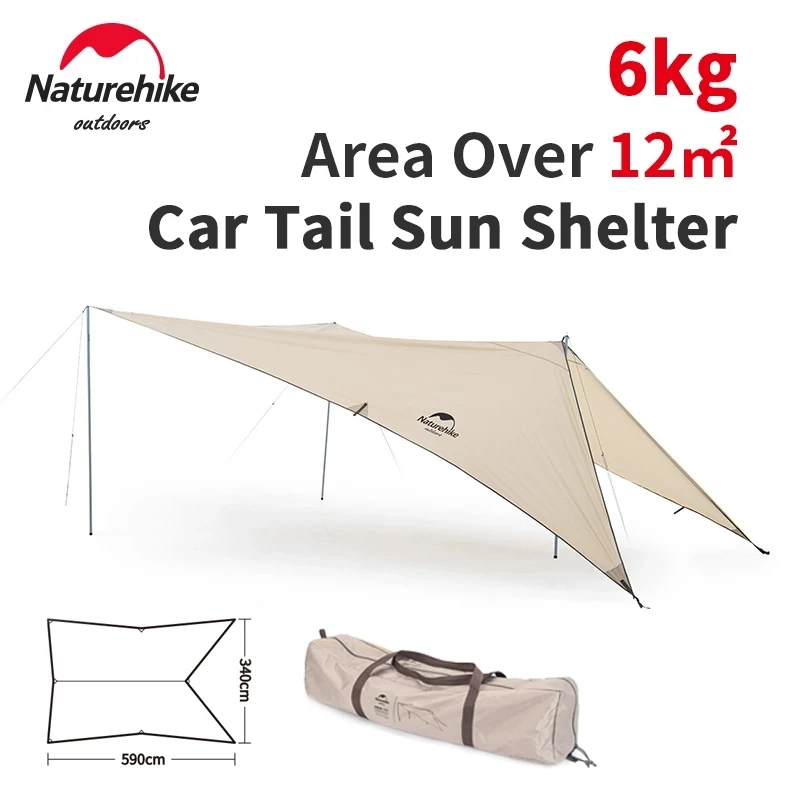 Naturehike Car Tail Sun Shelter 4-6 Person 150D Waterproof Sunshade Portable Camping Travel Hiking Family Outdoor Picnic Canopy
Naturehike Car Tail Sun Shelter 4-6 Person 150D Waterproof Sunshade Portable Camping Travel Hiking Family Outdoor Picnic Canopy