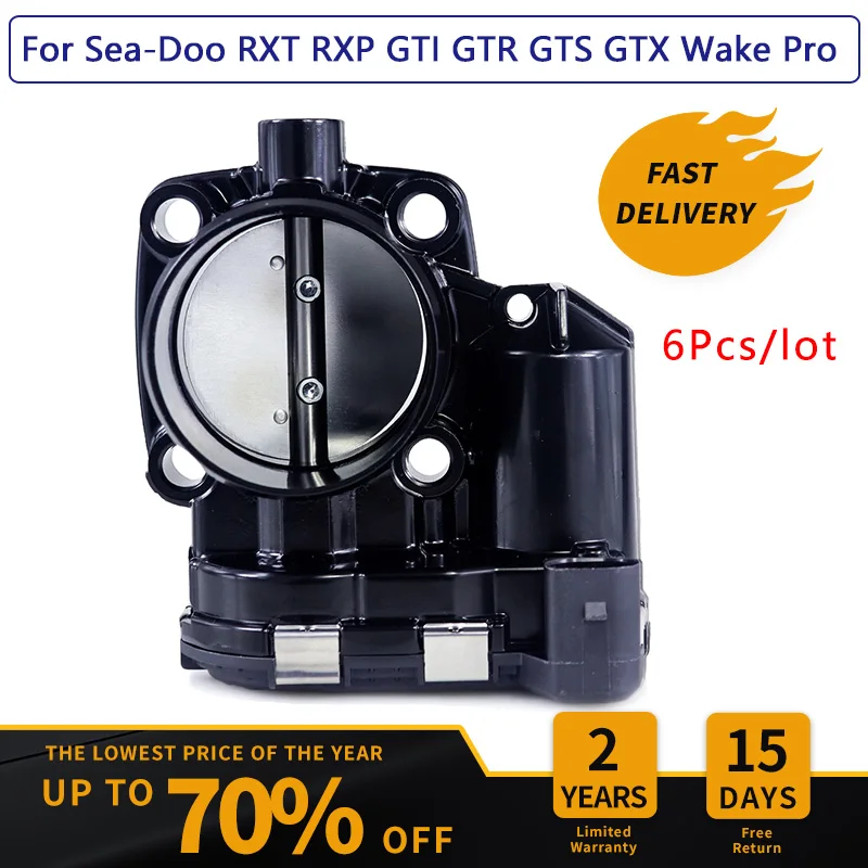 6Pcs Throttle Body for SeaDoo RXP GTX RXT GTI GTR GTS Wake Pro Throttle Valve 420892590 420892592 420892591 0280750505 60mm
6Pcs Throttle Body for SeaDoo RXP GTX RXT GTI GTR GTS Wake Pro Throttle Valve 420892590 420892592 420892591 0280750505 60mm