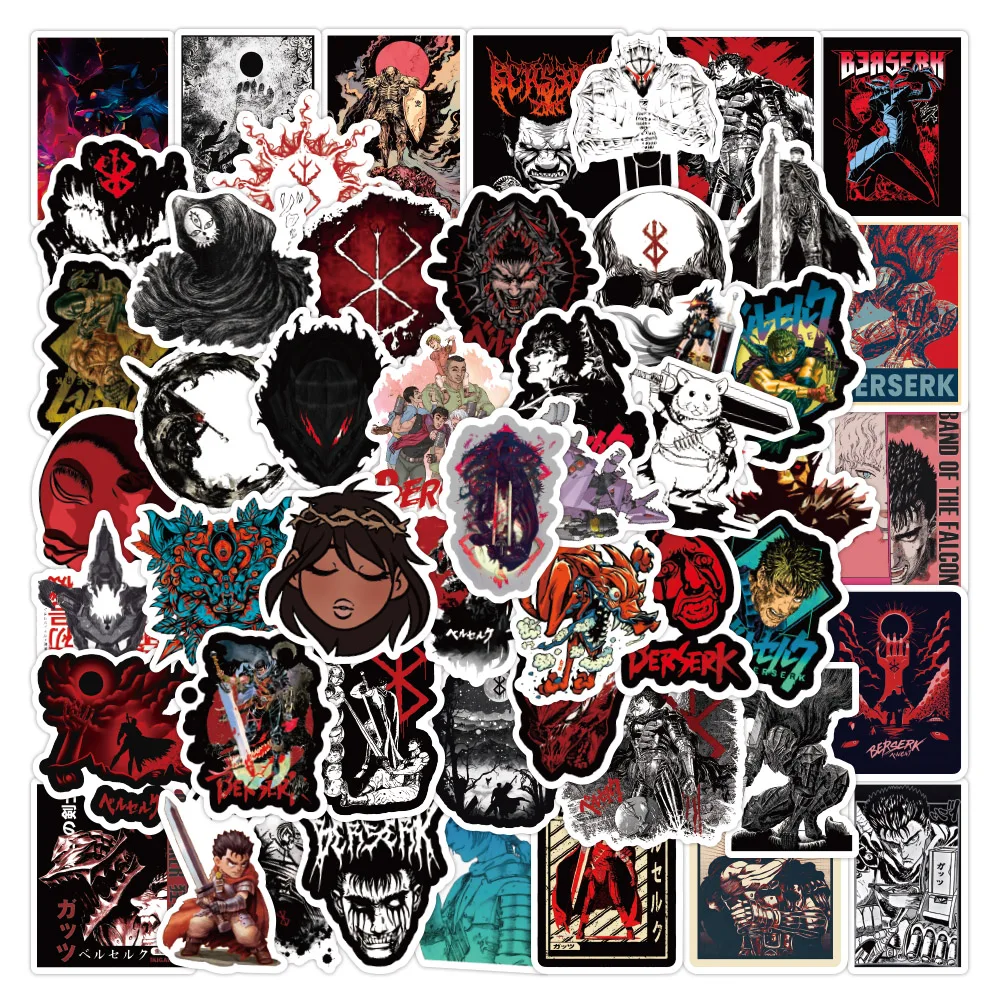 50PCS Anime Berserk Classic Stickers Cool Laptop Skateboard Luggage Helmet DIY Motorcycle Guitar Computer Waterproof Kids Toys
50PCS Anime Berserk Classic Stickers Cool Laptop Skateboard Luggage Helmet DIY Motorcycle Guitar Computer Waterproof Kids Toys