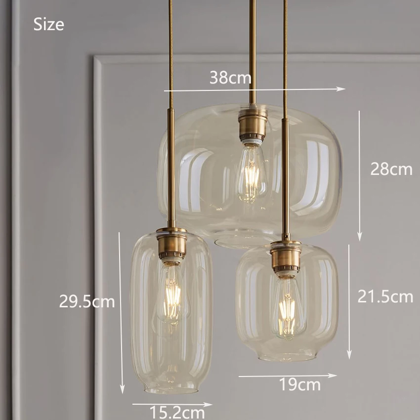 Suspension Luminaire Clear Cognac 2020 Hanging Pendant Lamp Cafe Restaurant Light Fixture 2020 Glass Hallway Dining Room Bar E27
Suspension Luminaire Clear Cognac 2020 Hanging Pendant Lamp Cafe Restaurant Light Fixture 2020 Glass Hallway Dining Room Bar E27
