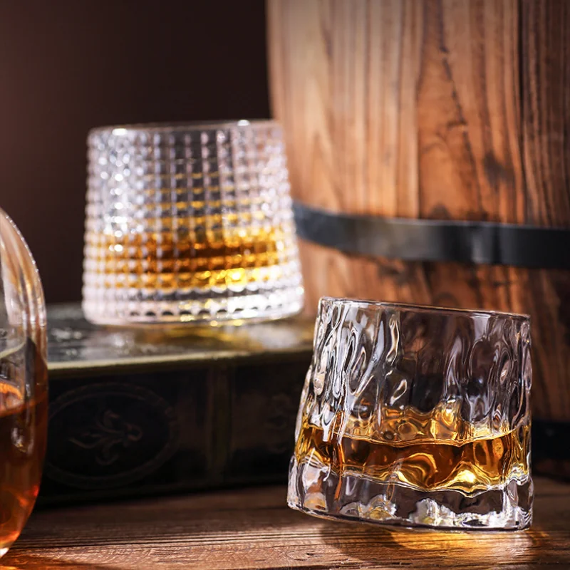 4-piece Creative Craft Rotating Cup Creative Tumbler Glass Mesh Bark Ice River Ocean Glass Wine Glass Whiskey Glass
4-piece Creative Craft Rotating Cup Creative Tumbler Glass Mesh Bark Ice River Ocean Glass Wine Glass Whiskey Glass