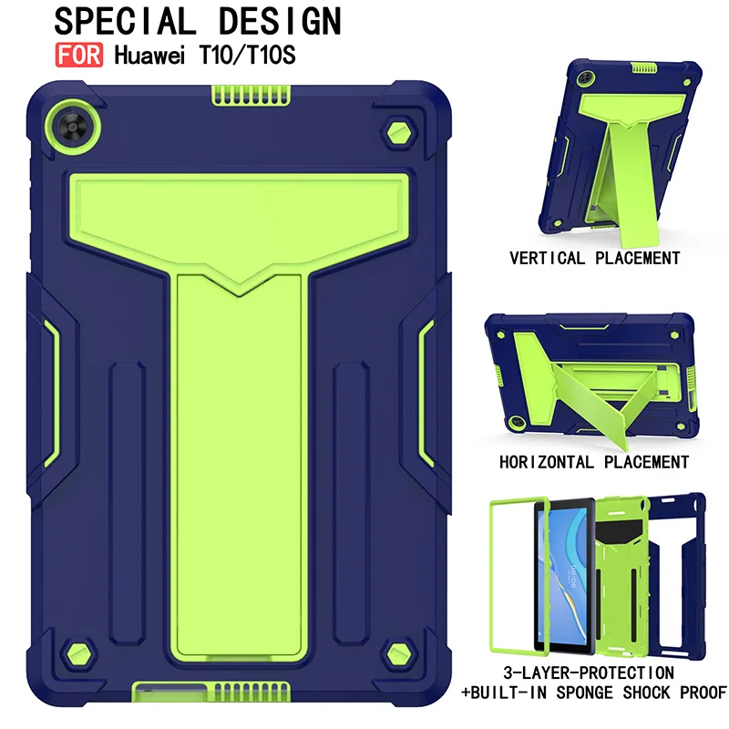 For Huawei Matepad T10 9.7inch T10 s 10.1 inch Full Body Heavy Duty Rugged Shockproof Protective Rugged Case with Kickstand
For Huawei Matepad T10 9.7inch T10 s 10.1 inch Full Body Heavy Duty Rugged Shockproof Protective Rugged Case with Kickstand