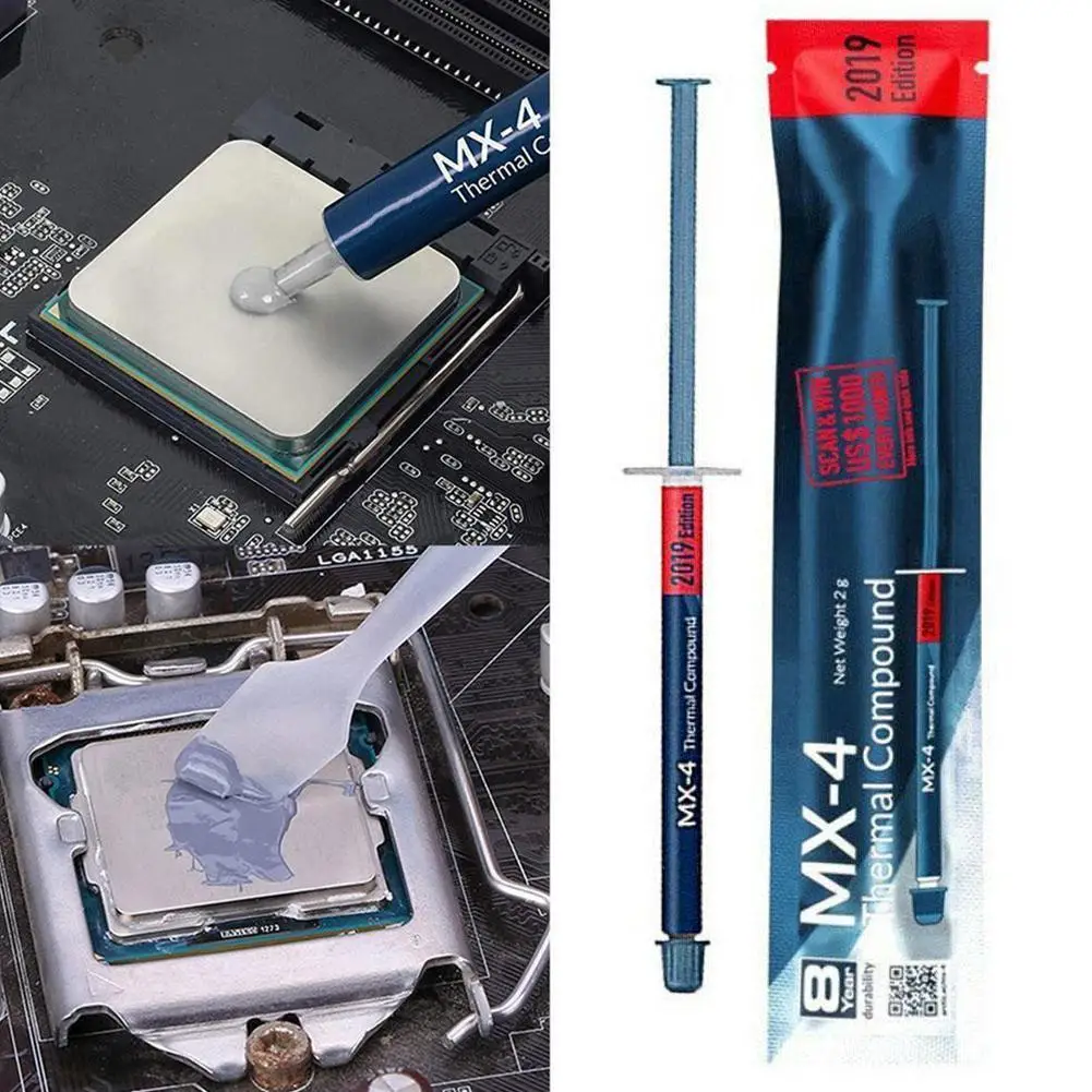 MX-2g MX4 Processor CPU Cooler Cooling Fan Thermal Grease VGA Compound Heatsink Plaster Paste Professional Heatsink Processor
MX-2g MX4 Processor CPU Cooler Cooling Fan Thermal Grease VGA Compound Heatsink Plaster Paste Professional Heatsink Processor