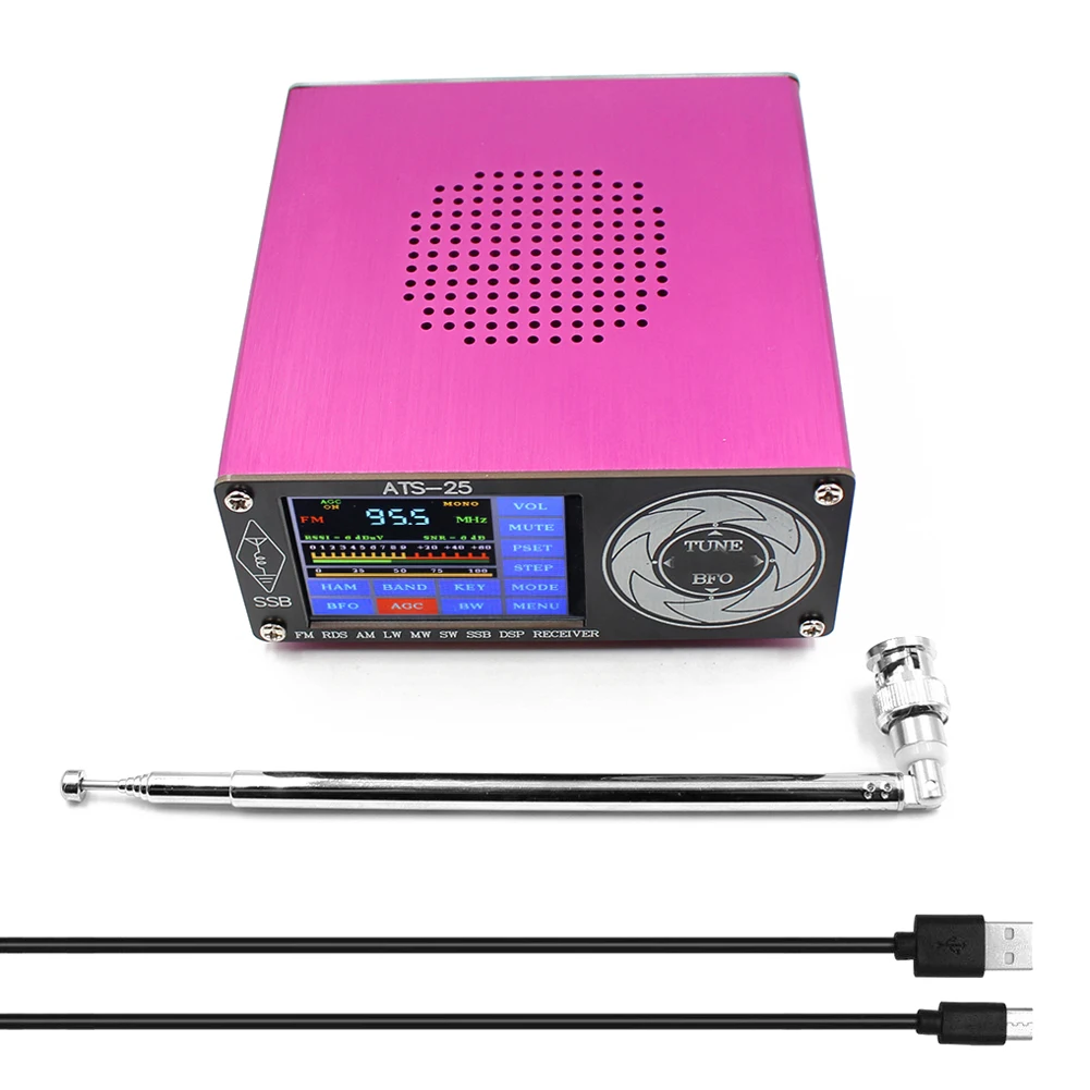 SI4732 Aluminium Alloy All-Band Radio Receiver FM LW(MW SW) SSB Radio Search HAM Band Quick Channel 3.5mm Stereo Audio
SI4732 Aluminium Alloy All-Band Radio Receiver FM LW(MW SW) SSB Radio Search HAM Band Quick Channel 3.5mm Stereo Audio