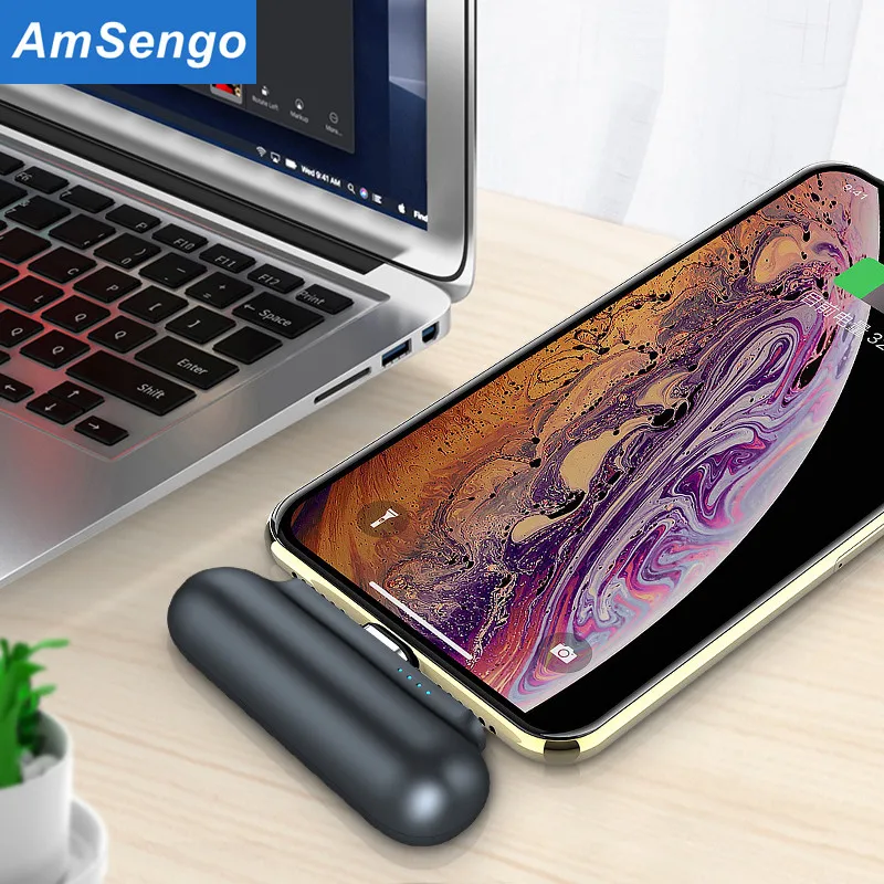 Amsengo Magnetic Charger 2600mAh Mini Portable PowerBank Back Clip Battery for iPhone Samsung Huawei Xiaomi Capsule mobile power
Amsengo Magnetic Charger 2600mAh Mini Portable PowerBank Back Clip Battery for iPhone Samsung Huawei Xiaomi Capsule mobile power