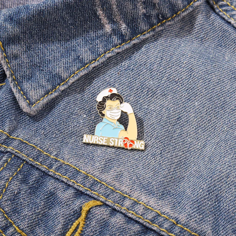 Nurse Strong Enamel Pins Medical Brooches Vintage Lapel Pin Jewelry Accessories For Women Nurse Gift
Nurse Strong Enamel Pins Medical Brooches Vintage Lapel Pin Jewelry Accessories For Women Nurse Gift