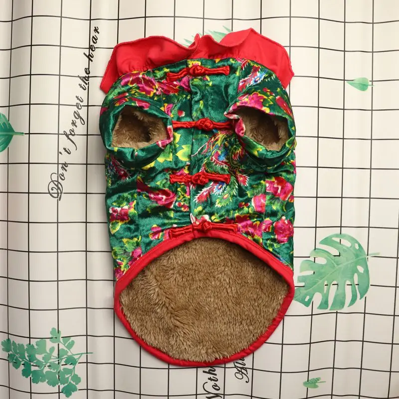 Dog Clothes New Northeast Flower Festive New Year Pet Tang Suit Method Fighting Pug Plus Velvet Thick Small Dog Clothes
Dog Clothes New Northeast Flower Festive New Year Pet Tang Suit Method Fighting Pug Plus Velvet Thick Small Dog Clothes
