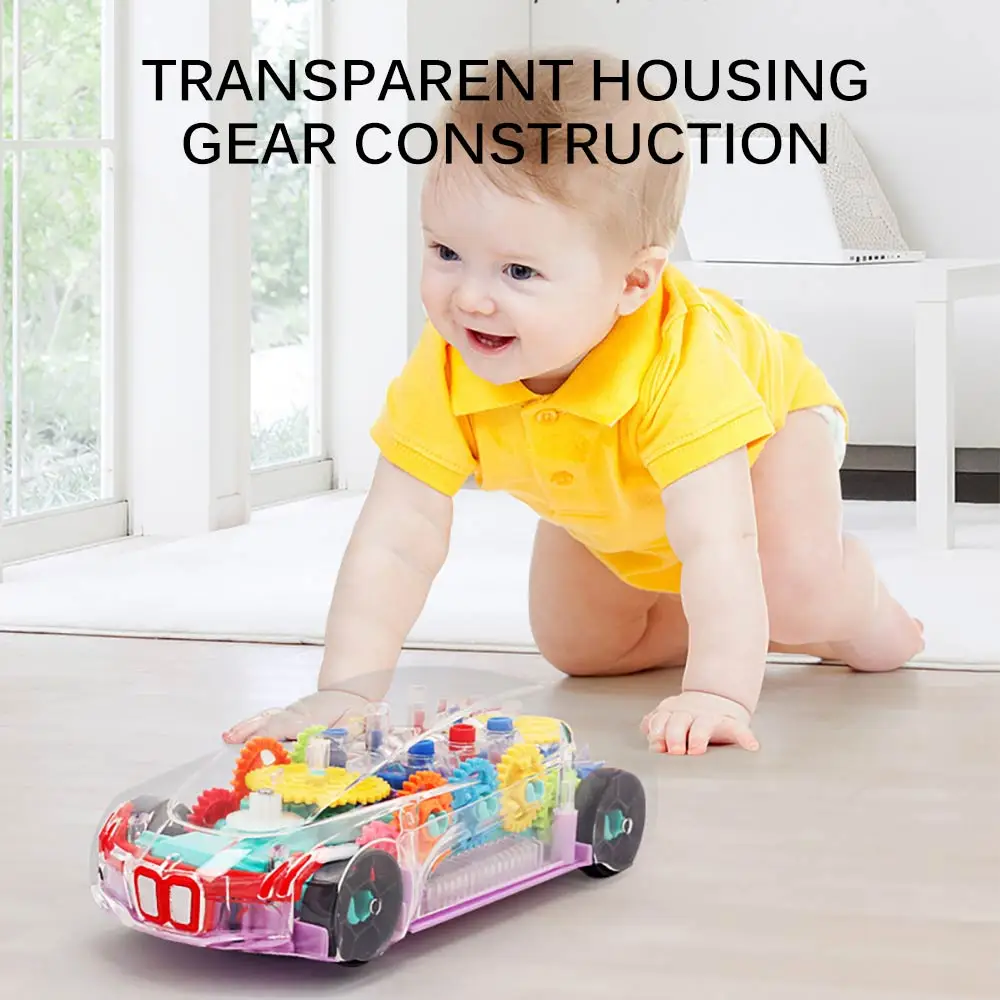 Educational Transparent Gear Concept Lights Music Car Simulation Car Model Toys With Musical Universal Wheel Transformation Toy
Educational Transparent Gear Concept Lights Music Car Simulation Car Model Toys With Musical Universal Wheel Transformation Toy
