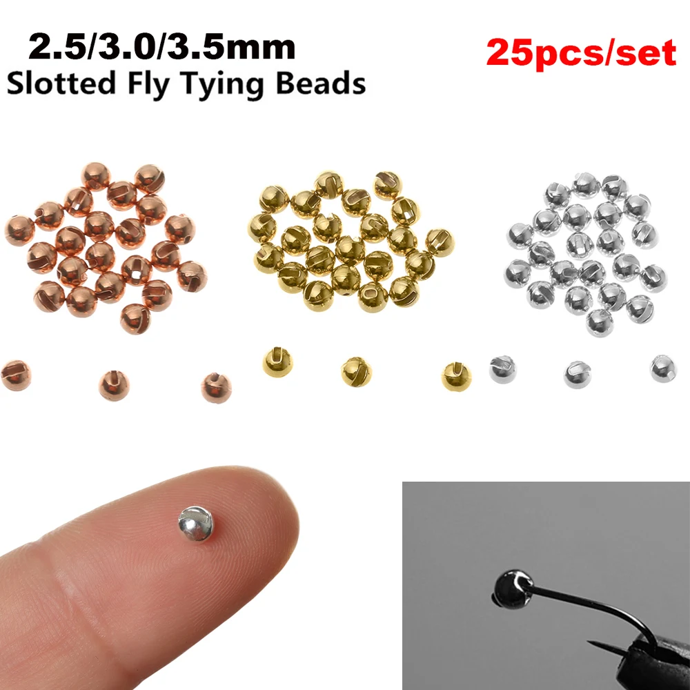 25 PCs/Lot 2.5mm/3.0mm/3.5mm Durable Slotted Tungsten Beads Fly Tying Beads Nice-Designed Fly Tying Fishing Accessories Material
25 PCs/Lot 2.5mm/3.0mm/3.5mm Durable Slotted Tungsten Beads Fly Tying Beads Nice-Designed Fly Tying Fishing Accessories Material