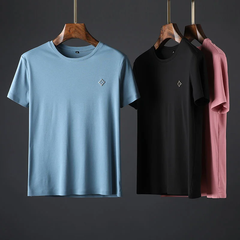 Jsbd hand Bi ready goods versatile basic solid half sleeve T-shirt summer round neck cool t-shirt men
Jsbd hand Bi ready goods versatile basic solid half sleeve T-shirt summer round neck cool t-shirt men