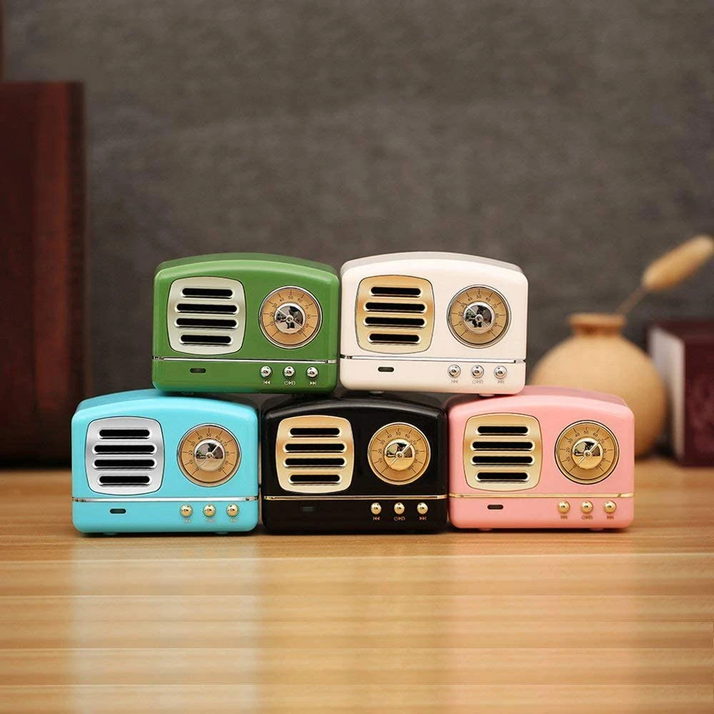 Portable Bluetooth Speaker Retro Mini Portable Wireless Bluetooth Speaker USB/TF Card Music Player HIFI Subwoofer Speaker Color
Portable Bluetooth Speaker Retro Mini Portable Wireless Bluetooth Speaker USB/TF Card Music Player HIFI Subwoofer Speaker Color