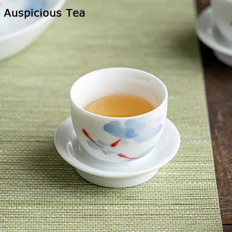 2pcs /Set Ceramic Pure Hand-painted Fish Opera Tea Cup Household White Porcelain Thin Tire Tea Cup Kung Fu Teaset Drinkware Gift
2pcs /Set Ceramic Pure Hand-painted Fish Opera Tea Cup Household White Porcelain Thin Tire Tea Cup Kung Fu Teaset Drinkware Gift