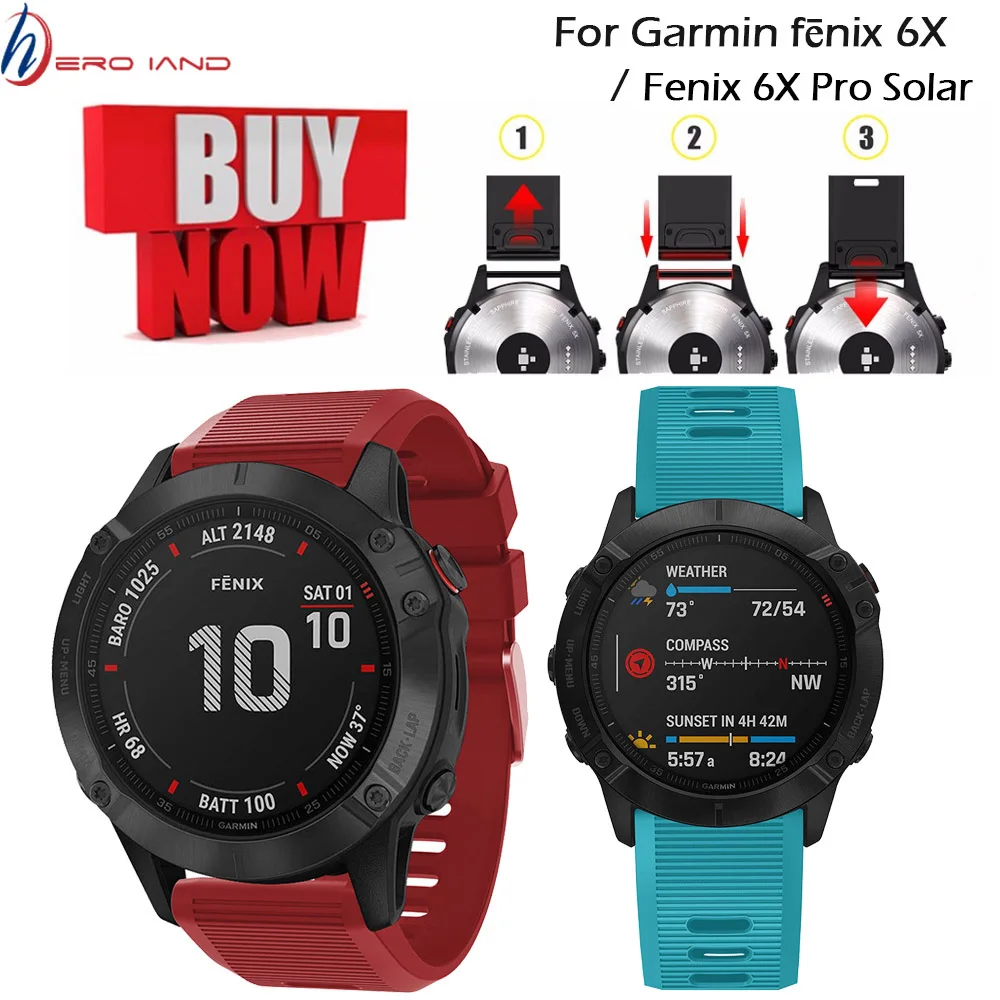 Fashion Silica-gel Soft Quick Release Kit fit Watchband For Garmin Fenix 5X/ 6X /Fenix 3 3HR Replacement wrist Watch Strap Band
Fashion Silica-gel Soft Quick Release Kit fit Watchband For Garmin Fenix 5X/ 6X /Fenix 3 3HR Replacement wrist Watch Strap Band