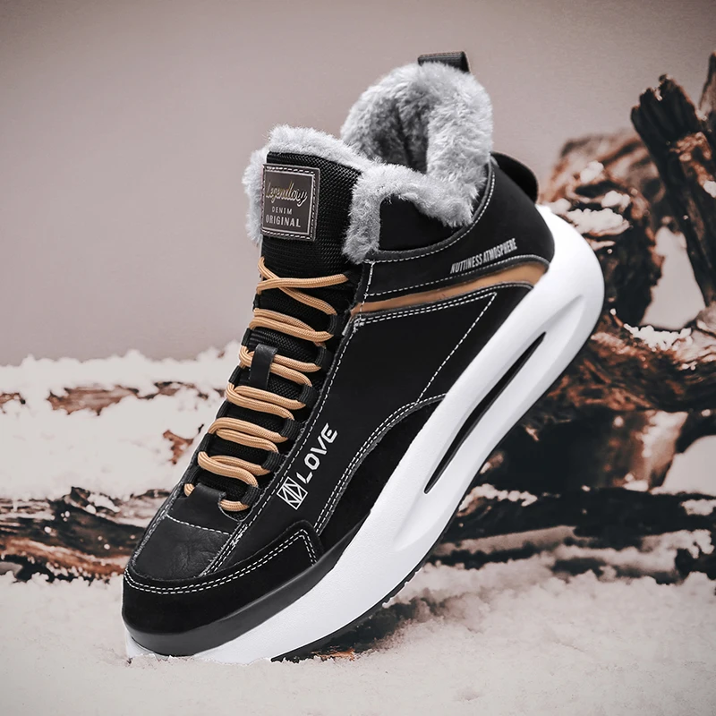 2021 Winter Warm Short Plush Men's Snow Boot Height Increasing Comfortable Adult Man Casual Shoes Cotton Botas Footwear
2021 Winter Warm Short Plush Men's Snow Boot Height Increasing Comfortable Adult Man Casual Shoes Cotton Botas Footwear