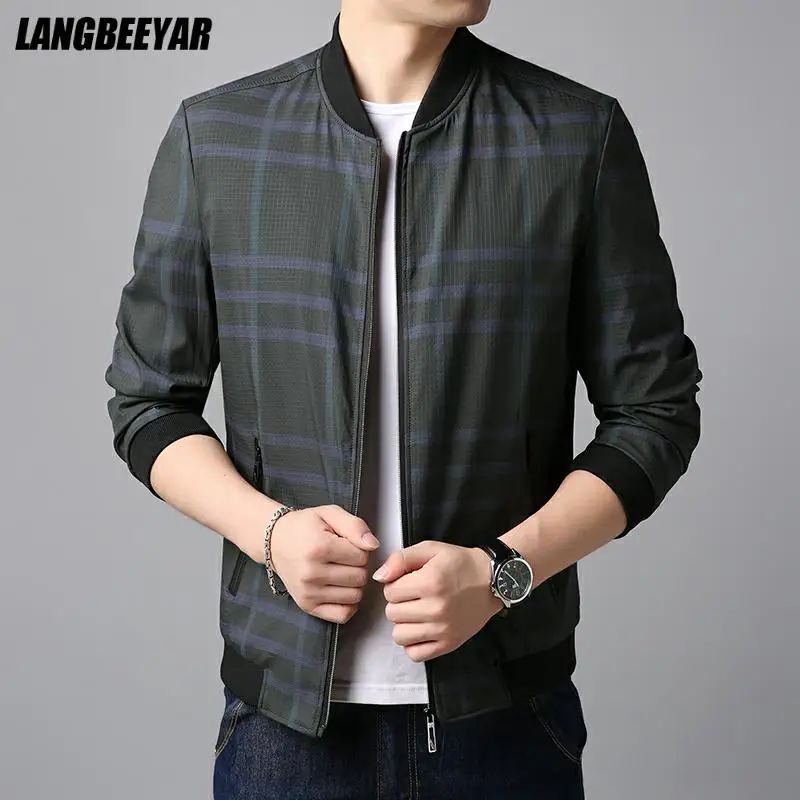 Top Quality New Designer Brand Fashion Baseball Collar Plaid Casual Jacket For Men Style Windbreaker Korean Coats Clothes Men
Top Quality New Designer Brand Fashion Baseball Collar Plaid Casual Jacket For Men Style Windbreaker Korean Coats Clothes Men
