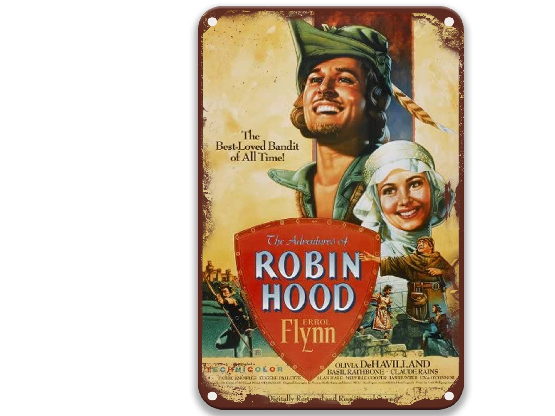 The Adventures Of Robin Hood Post-modern Tin Signs Movies American Style Retro Tin Signs for Garden 8x12 Inches
The Adventures Of Robin Hood Post-modern Tin Signs Movies American Style Retro Tin Signs for Garden 8x12 Inches