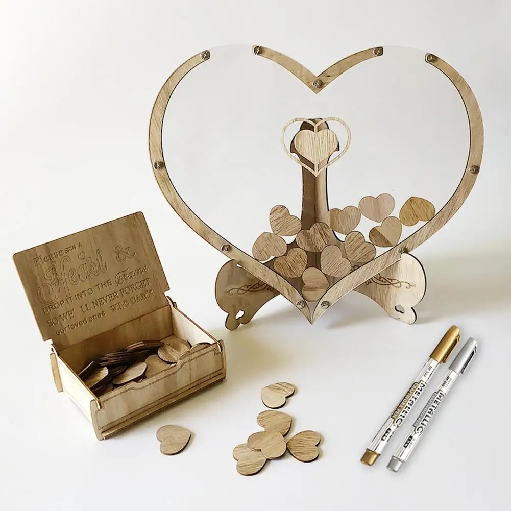 Heart Frame Transparent Wedding Guest Book Decoration Rustic Sweet Heart Drop Box Wedding Drop Box 3D Guestbook Wooden Box
Heart Frame Transparent Wedding Guest Book Decoration Rustic Sweet Heart Drop Box Wedding Drop Box 3D Guestbook Wooden Box