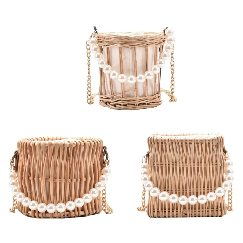 Beading Chain Summer Small Straw Shoulder Bags for Women Rattan Weave Travel Beach Bucket Bags Crossbody Handbags
Beading Chain Summer Small Straw Shoulder Bags for Women Rattan Weave Travel Beach Bucket Bags Crossbody Handbags