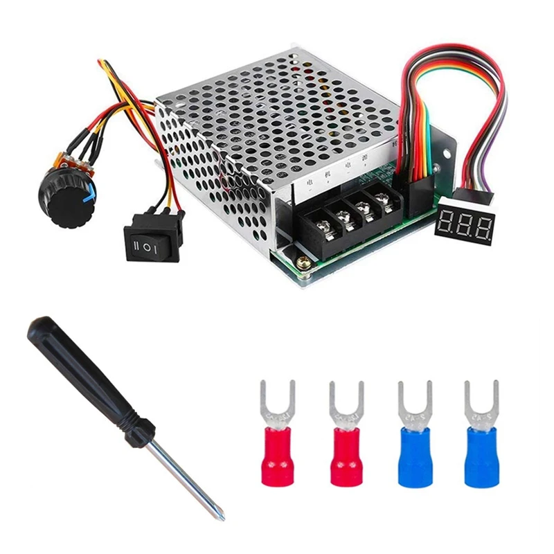 PWM DC10-55V 12V 24V 36V 48V 60A PWM контроллер скорости двигателя постоянного тока Реверсивный переключатель DC Brush моторный инструмент
PWM DC10-55V 12V 24V 36V 48V 60A PWM контроллер скорости двигателя постоянного тока Реверсивный переключатель DC Brush моторный инструмент